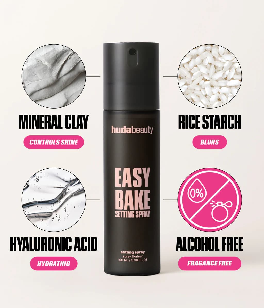 Huda Easy Bake Setting Spray With 16-Hour Wear 3